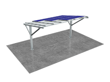 MRac单立柱车棚光伏支架系统