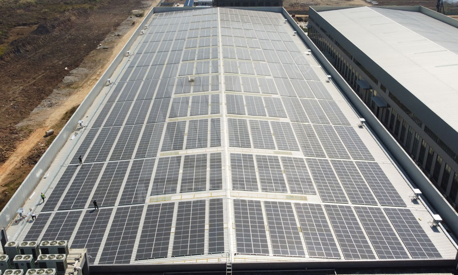 江门古井彩钢瓦光伏系统项目