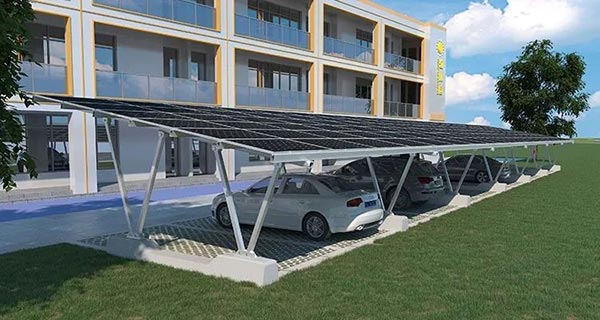 今年会双V结构车棚系统