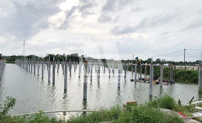 今年会广东开平50MW渔光互补光伏项目图